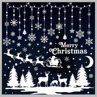 Fensterbilder Weihnachten Selbstklebend Fensterdeko Schneeflocken 209PCS - Wied