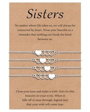 2/3/4/5 Pcs Best Friend Friendship Couples Bracelets, E: Sister Gifts - 4 Pcs