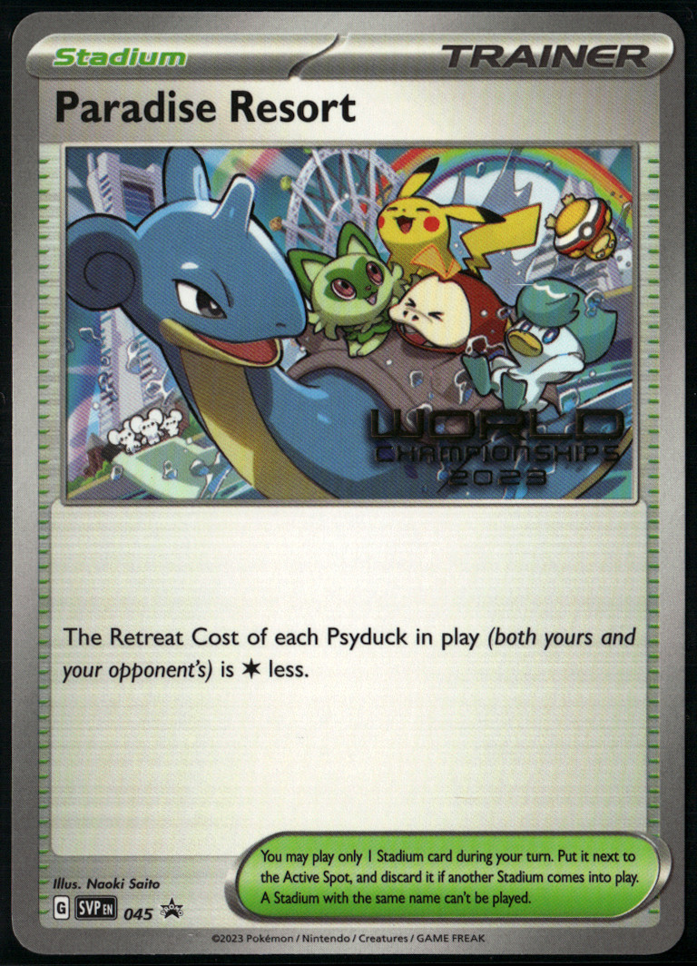 Paradise Resort 2023 World Championships ENGLISH Promo SVP 045 NM Pokemon Card