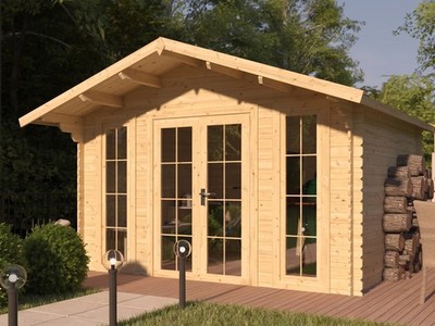 Gartenhaus BBH Maximus 28 mm Gerätehaus Geräteschuppen Holz Satteldach