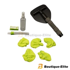 Windshield Cleaning Tool Kit Car Window Glass Wiper Cleaner Brush Pad Extendable