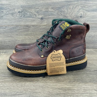 Georgia Giant G6274 Men's 6 Inch Work Boots Brown Leather Lace Up Size 11 M