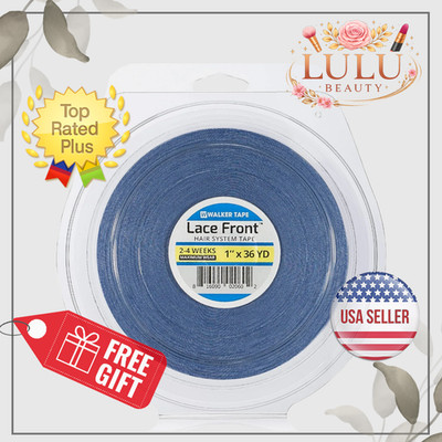 New Walker 1''x 36 yards Lace Front Support Tape Wig (Blue Liner), Double Side
