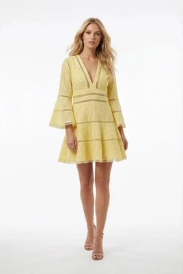Love Lolita Inglés Broderie Vestido Corto Amarillo talla M - Imagen 1 de 4