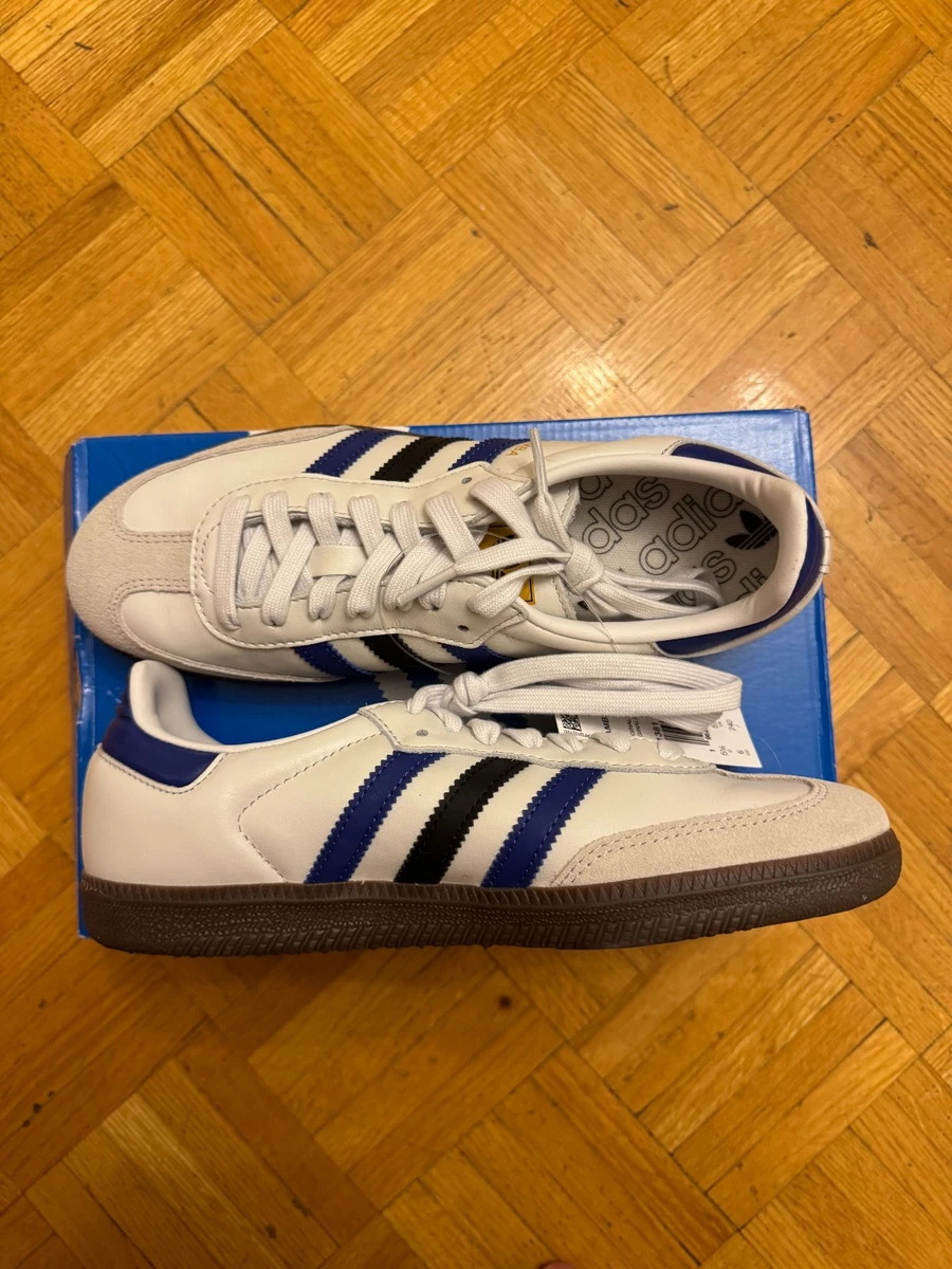 adidas Samba OG White Blue | eBay