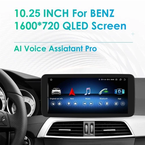 10.25inch Car Stereo Radio GPS Carplay For Mercedes Benz E Class W212 2010-2012 - Bild 4 von 21