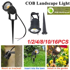 12V 5W LED Low Voltage Landscape Light Garden Outdoor Spotlight Waterproof A0Z7