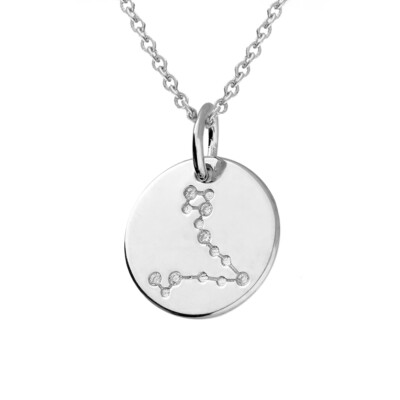Massiccio 925 Argento Sterling Fortuna Aries Stella Constellation