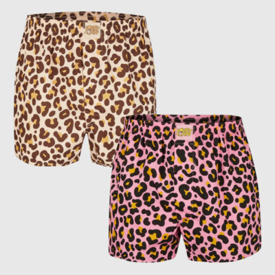 Lousy Livin 2Pack Boxer Leroy Pacco Intimo Uomo Leopardo Bio