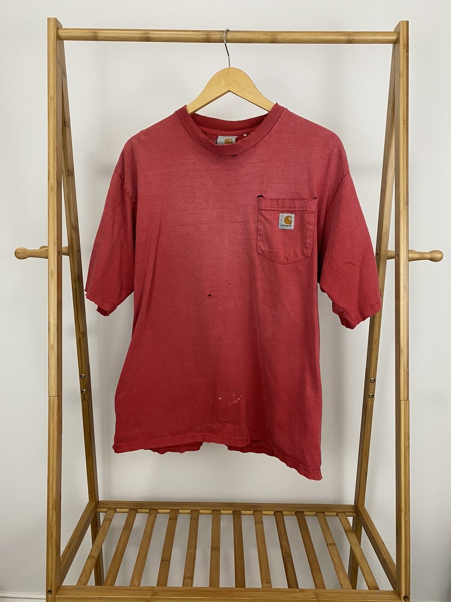 VTG Carhartt Gradient Sun Faded Red Front Pocket Short
