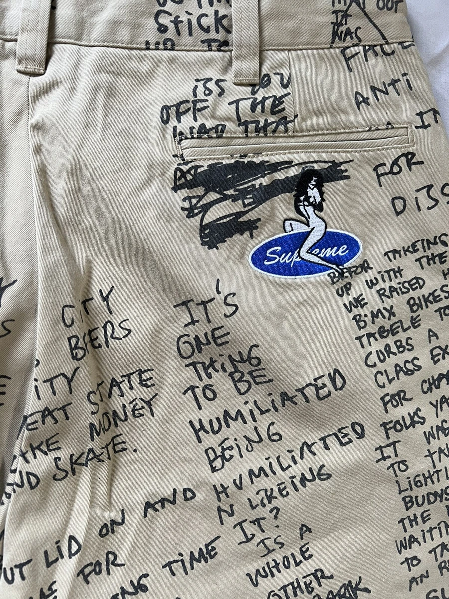Supreme gonz poems chino pant Size 34 | eBay