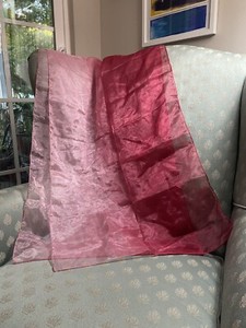 Shiny Pink Ombré 20”x 62” Scarf Beautiful Accessory