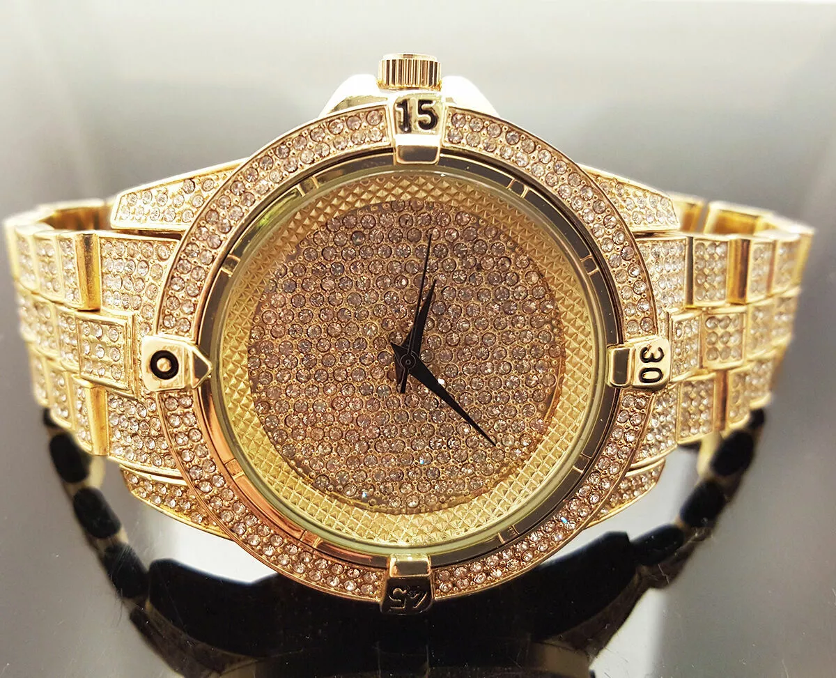 Diamond plated watch cheap