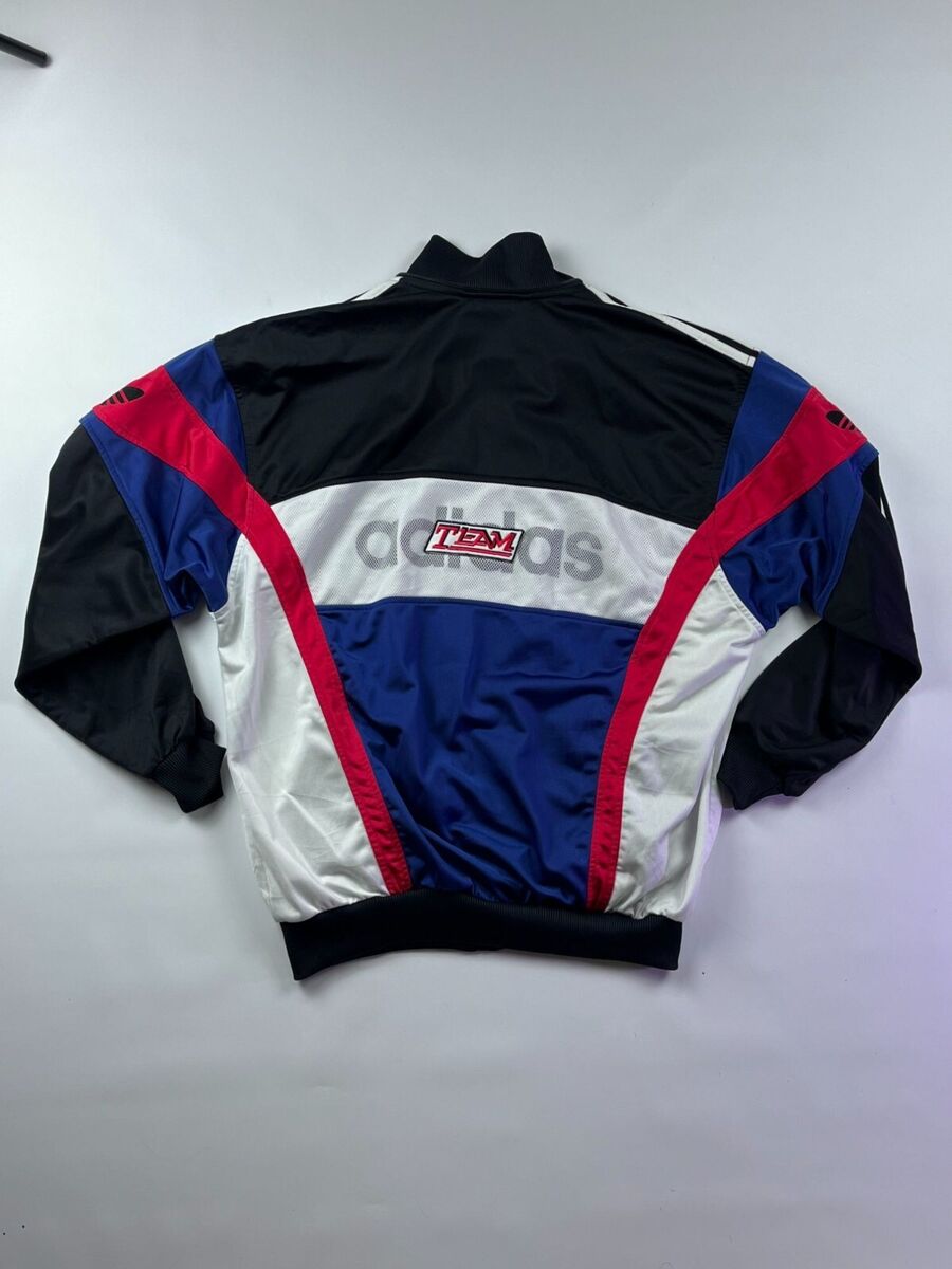 Adidas Very Rare Vintage 80s Track Jacket Black/Red/White Adidas Very Rare Vintage 80s Track Jacket Black/Red/White