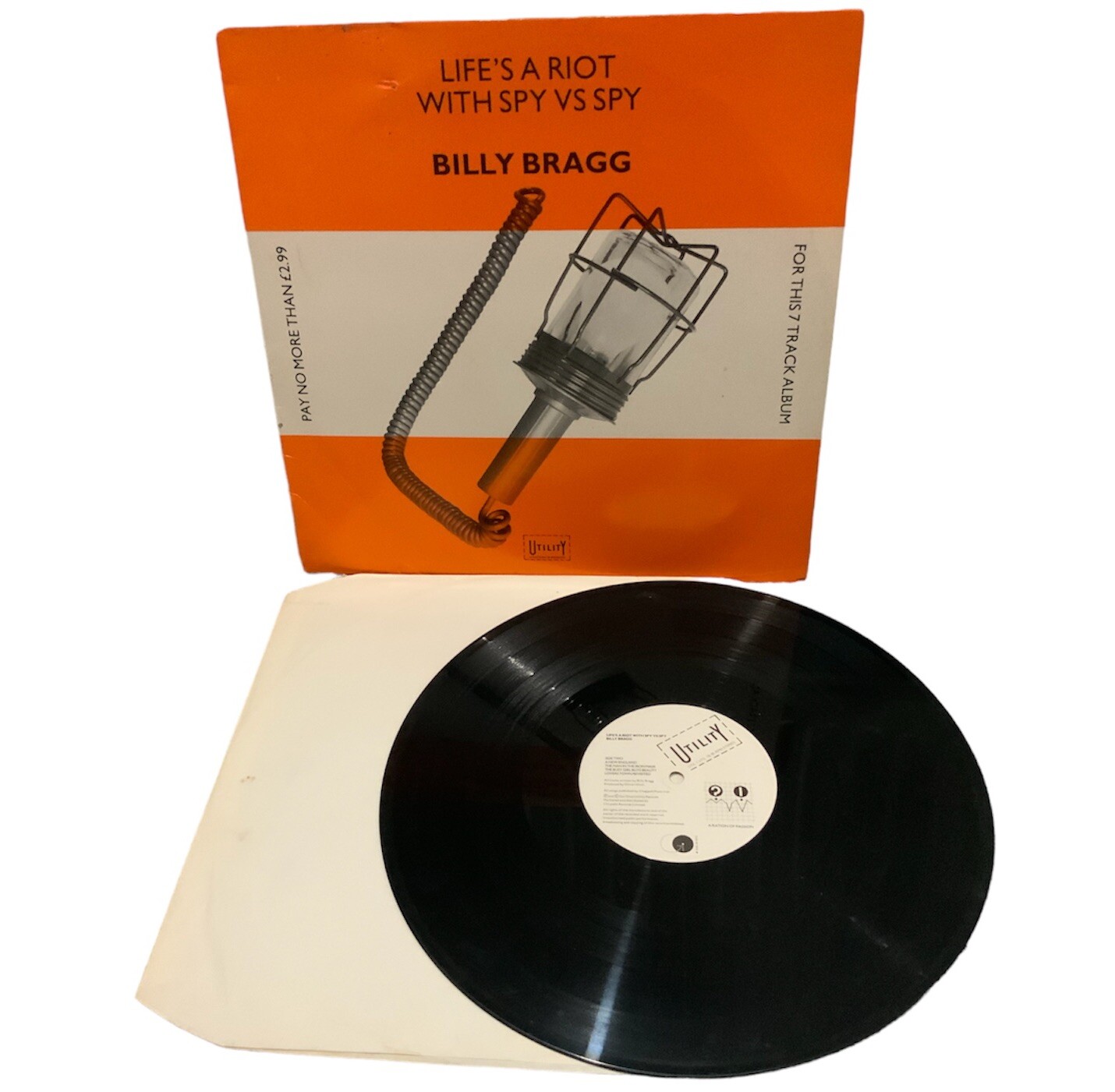 Billy Bragg Life's A Riot UK 1st Press Vinyl LP A1/B1 45rpm VG+