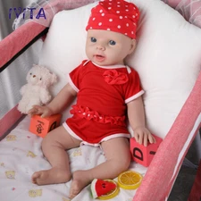 IVITA 20'' Full Body Silicone Reborn Baby Girl Newborn Silicone Doll Xmas Gift