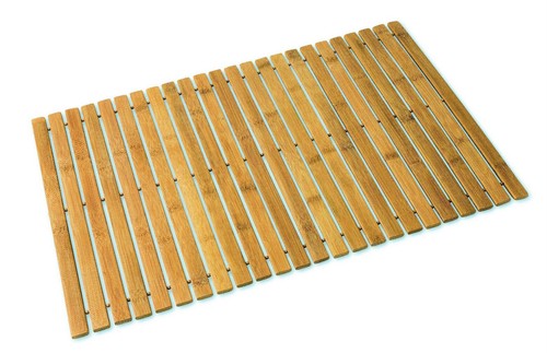 Natürliche Bambus rutschfeste wasserabweisende Badematte 23,25" x 15,75" Kostenloser Versand - Bild 1 von 9
