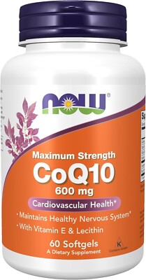 NOW Foods Coq10 600 MG - 60 Softgels