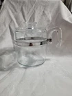Vintage 6 Cup Clear Glass Pyrex Flameware Percolator Coffee Pot 7756 - No Guts