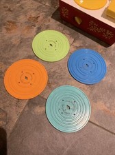2010 Fisher Price Toy Music Box Record Player  4 Records 8 songs Tested Works