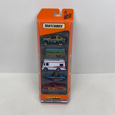 MATCHBOX 5 PACK GIFT SET CANYON BASE #96685 ISUZU BOAT EL CAMINO MOTORHOME NIP
