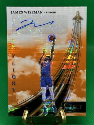 2023-24 SELECT IN FLIGHT SIGNATURES ORANGE PULSAR #3 JAMES WISEMAN AUTO #12/30