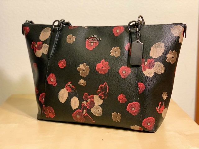 coach ava tote floral