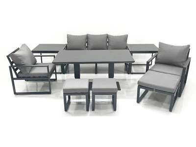 Fimous Aluminium Outdoor Garden Furniture Set with Dining Table Sofa Chair Sets