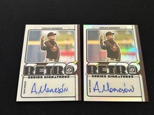 2021 Donruss Optic Adrian Morejon RETRO SERIES PRIZM SIGNATURE AUTO + BASE AUTO