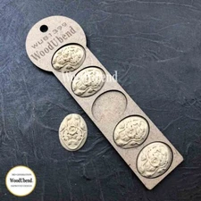 WoodUbend Heat Bendable Molding Pack of Five Floral Plaques WUB1399 3.5×2.5cm