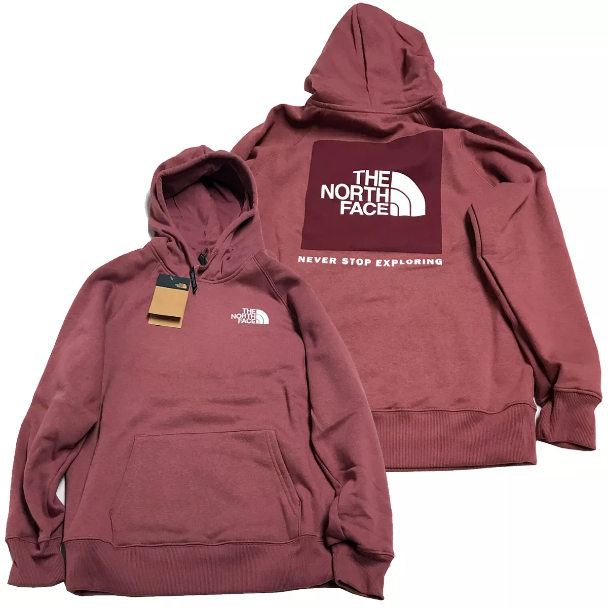 The North Face Womens - Box NSE Pullover Hoodie sweater - Wild Ginger