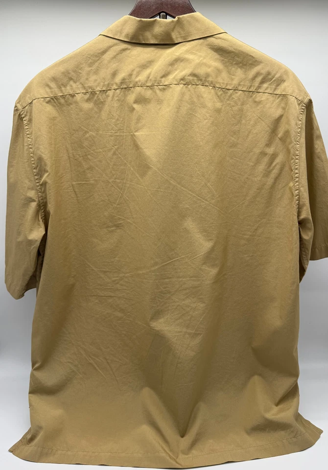 Camisa Barena Venezia Manga Corta Mostaza Pull Over 1/4 Abotonada - 48 Hombres Foto 3 de 4