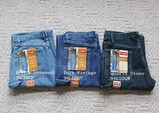 NWT Wrangler Mens Five Star Premium Denim Cargo Carpenter Jeans Relaxed Fit 94LS