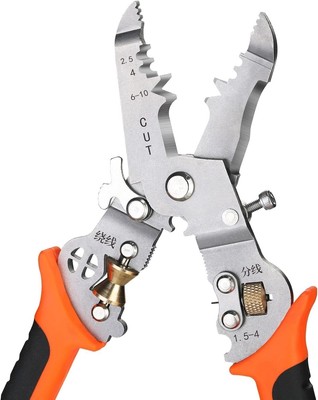 Ultimate 10-in-1 Wire Stripper: Precision Stainless Steel Multi-Tool for Cutting