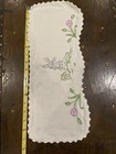 Vintage Hand Embroidered Small Table Scarf — photo 3