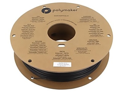 PB02001 Filament: PET-G Tough 1,75mm schwarz 230-240°C 750g PolyMax  POLYMAKER