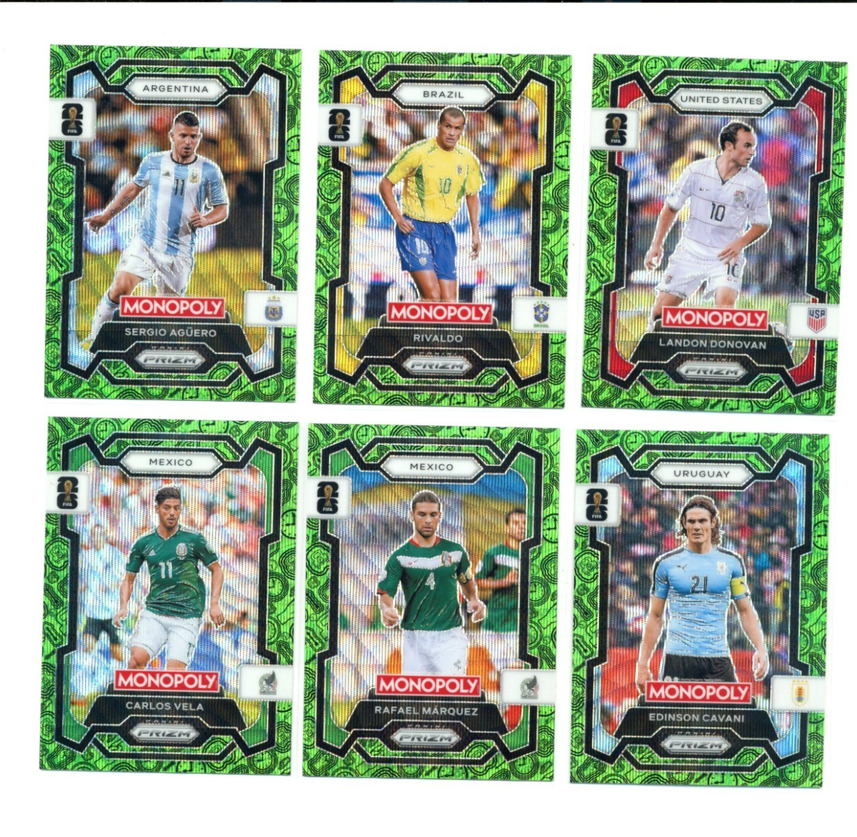 2026 Panini Prizm Monopoly World Cup Green Wave - You Pick