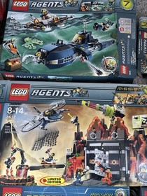 Lego Agents BOX ONLY Lot - 8637, 8636, 8630, 8632, 8971, 8633, 8970, 8967 *READ*