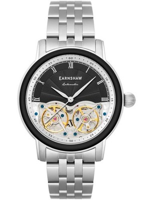 Thomas Earnshaw ES-8255-11 Longitude Double Barrel Automatic Mens Watch 42mm