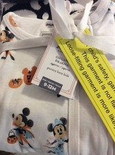 Pottery Barn Kids Organic Mickey Mouse Nursery Pajama 9-12 mo Halloween NWT PJ