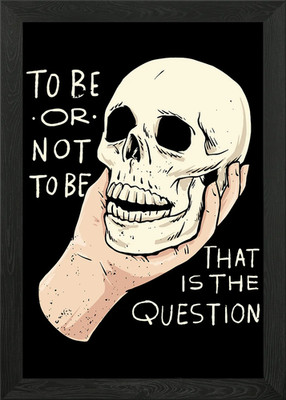 Hamlet Shakespeare Framed Wall Art Poster Canvas Print Picture