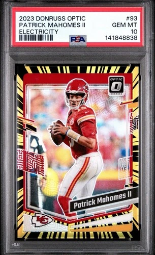 2023 Donruss Optic Patrick Mahomes II Electricity /69 PSA 10 SSP Chiefs #93 🐐🔥