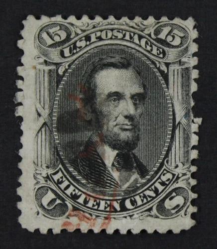 CKStamps: US Stamps Collection Scott#77 15c Lincoln Used CV$175