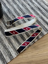 Vintage Polo Ralph Lauren D-ring buckle Monogram Men  s Belt One Size  108 Cm 