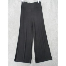 Elie Tahari Pants Womens Medium Ribbed Knit Wide Leg Palazzo Pullon Stretch Knit