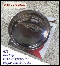 Nos 1930-1952 Mopar G23 Gas Cap Plymouth Dodge Chrysler 1940-1950 Desoto Truck Nos 1930-1952 Mopar G23 Gas Cap Plymouth Dodge Chrysler 1940-1950 Desoto Truck