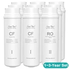 SimPure Q3-600GPD RO Reverse Osmosis CF+RO Membrane Water Filter 1/2/3-Year Set