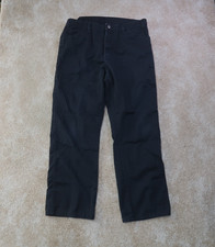 Dickies Jeans Cut Rugged Twill Pants Men's 38x30 Black Straight leg Pant