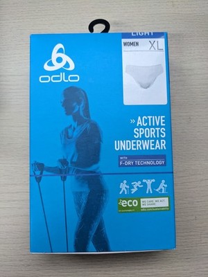 ODLO Funktionsunterwäsche Active Damen Unterhose Weiß Größe XL Slip Sport F-Dry