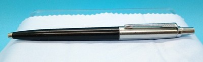 Vintage Parker Jotter Ballpoint Pen USA 1950s(?) Stainless Steel Black Nice
